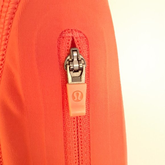 Lululemon Sun Runner Crop *17" Orange Size 6 - Picture 7 of 13